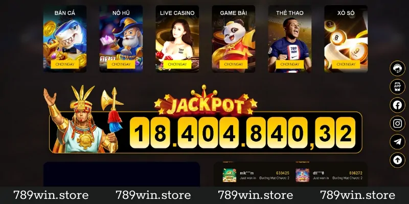 Kho game giải trí đang dạng tại nhà cái 789win